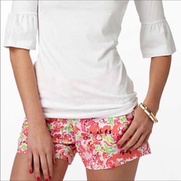 Lilly Pulitzer Pants - Lilly Pulitzer - Call Me Kitty Tiger - Callahan Shorts 4.5"